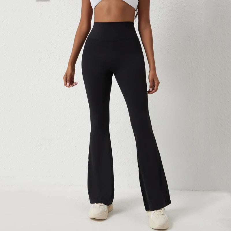 CAMS FIT Flare Yoga Pants - high waist sculpting flare leggings for curves