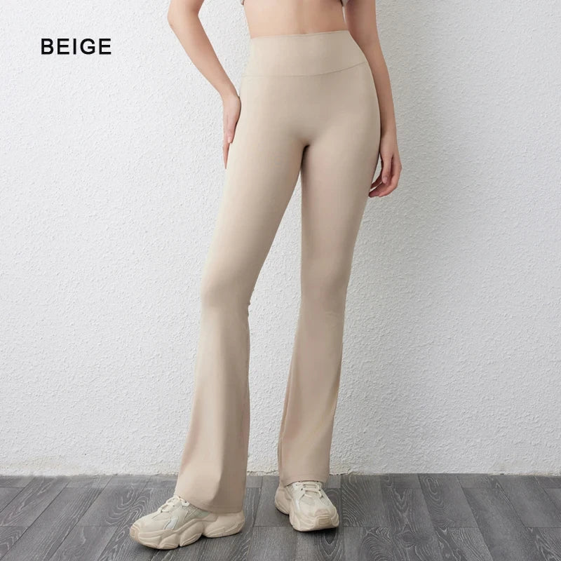 CAMS FIT Flare Yoga Pants - high waist sculpting flare leggings for curves