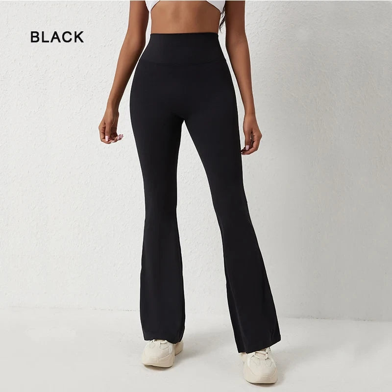 CAMS FIT Flare Yoga Pants - high waist sculpting flare leggings for curves