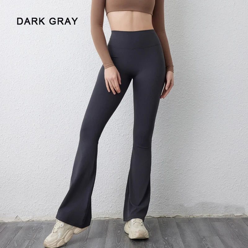 CAMS FIT Flare Yoga Pants - high waist sculpting flare leggings for curves