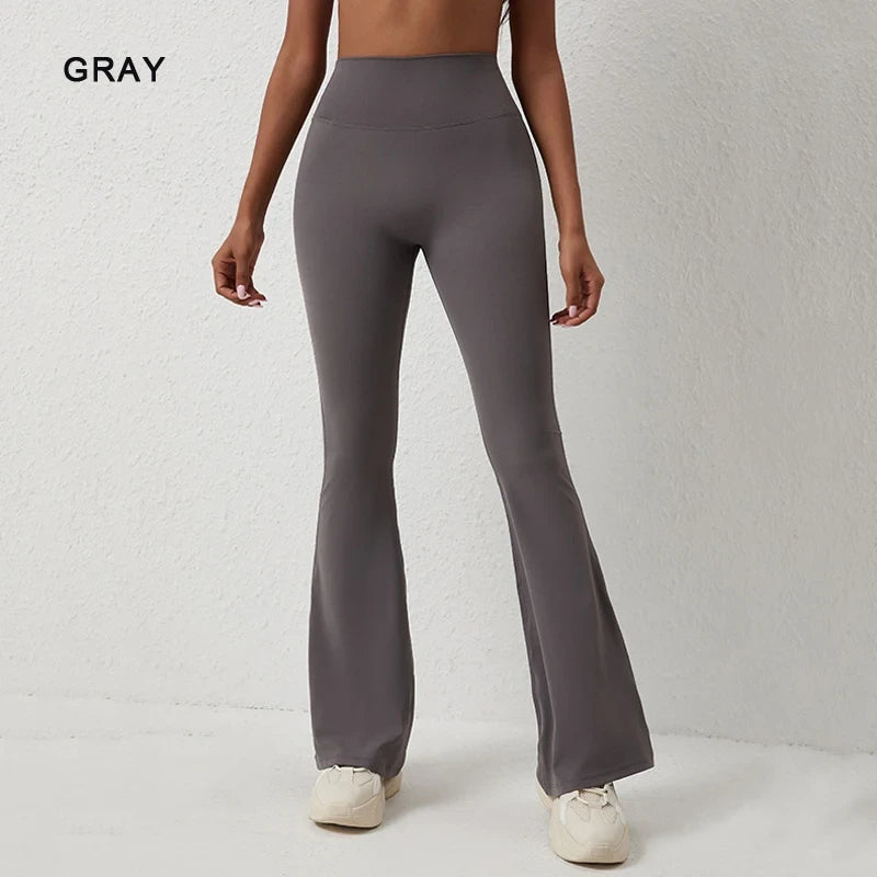 CAMS FIT Flare Yoga Pants - high waist sculpting flare leggings for curves