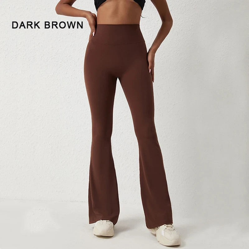 CAMS FIT Flare Yoga Pants - high waist sculpting flare leggings for curves